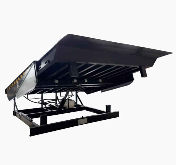 Telescopic loading and unloading platform