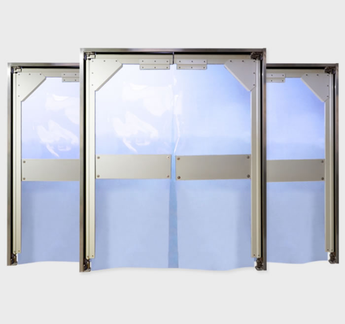 PVC flexible free door